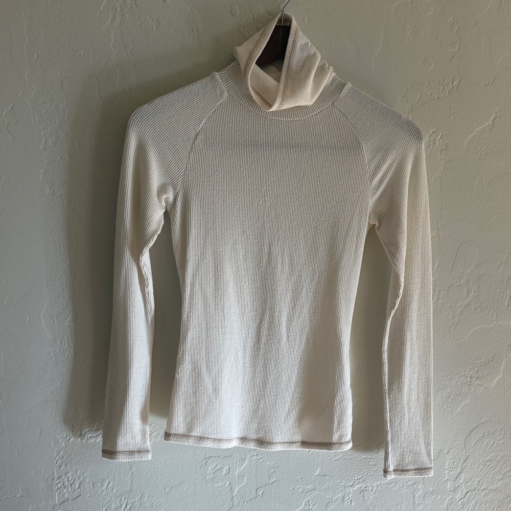 Intimately by Free People Cream Turtleneck Top